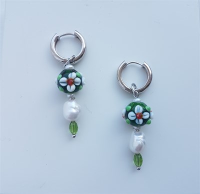 Серьги Flower 036-22 - фото 4592