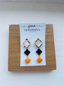 Серьги Van Cleaf Orange 024-22