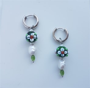 Серьги Flower 036-22